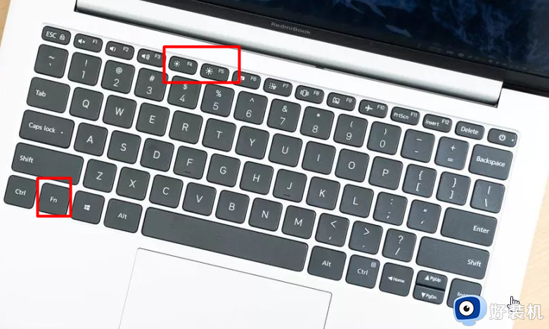 redmibook怎么调屏幕亮度 redmibook屏幕亮度调节快捷键是什么