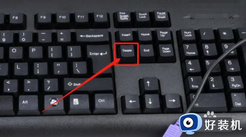 delete键在哪图片_电脑键盘delete键在哪里图片