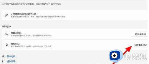 windows11怎么进入高级选项_windows11进入高级选项的方法步骤