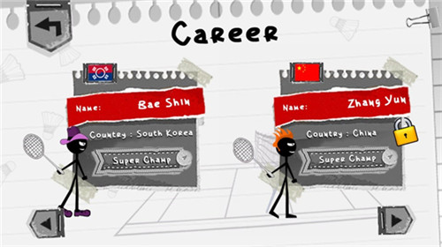 火柴人打羽毛球苹果版