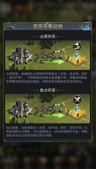 乱世王者采集资源攻略