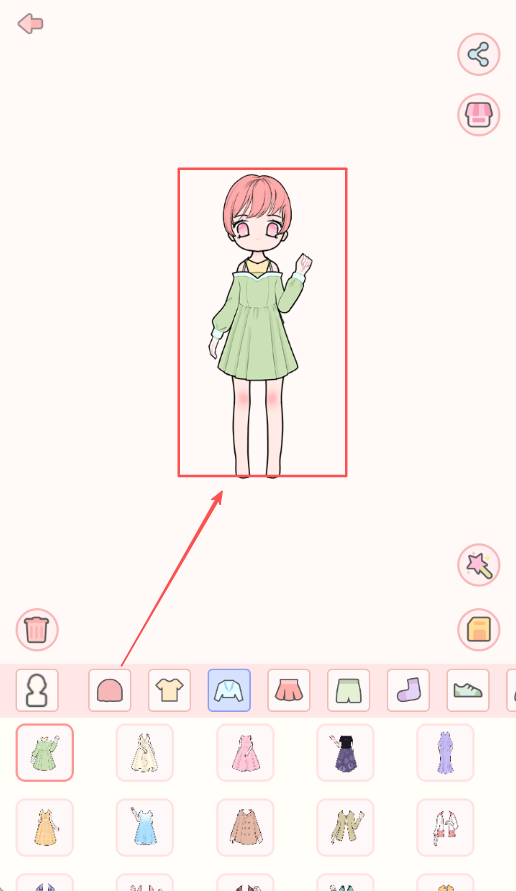 装扮少女破解版的角色装扮操作步骤