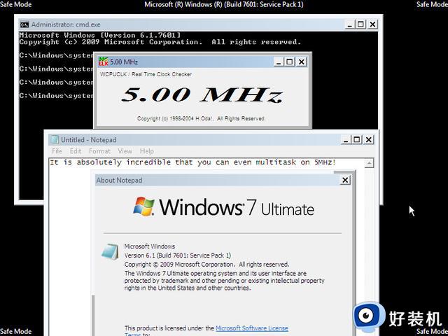 Windows 7被证明可以在5MHz奔腾+128MB内存配置的PC上运行