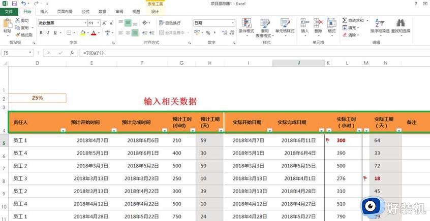 如何用excel进行项目进度跟踪_excel表格如何制作项目跟踪器