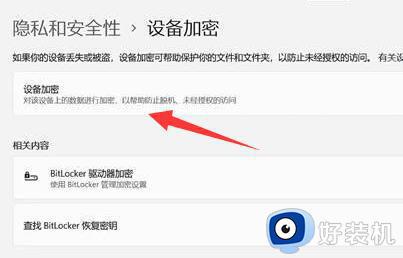 win11设备加密怎么打开_win11设备加密在哪里