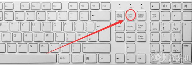 excel中使用键盘方向键无法移动单元格状态如何解决