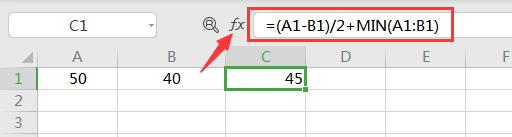 如何用函数计算a1和b1的重量差的一半