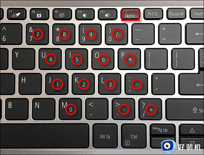 笔记本电脑键盘按字母却出数字，怎么设置回来？